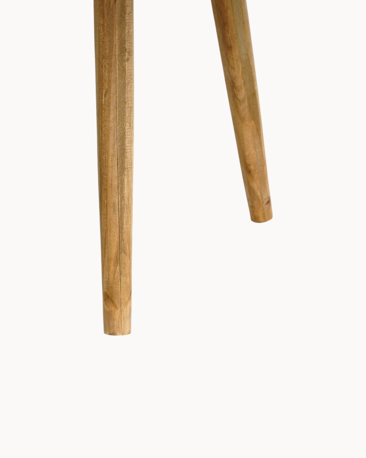 Hom & Ember - Round Side Table Natural Wood - Hom & Ember