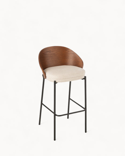 Hom & Ember - Bar Stool Plywood and Metal - Hom & Ember