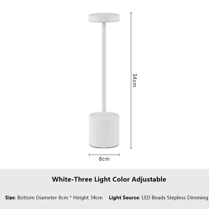 Hom & Ember – Classic Metal Touch Lamp - Hom & Ember