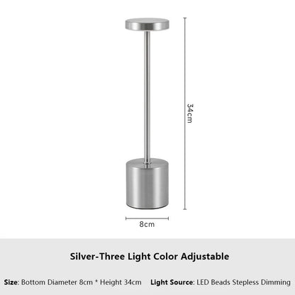 Hom & Ember – Classic Metal Touch Lamp - Hom & Ember