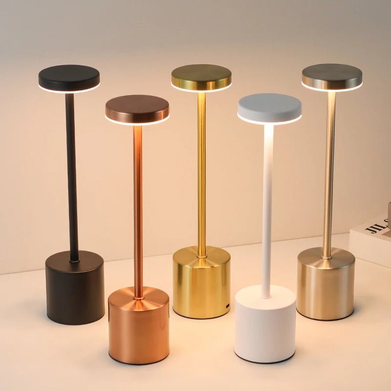 Hom & Ember – Classic Metal Touch Lamp - Hom & Ember