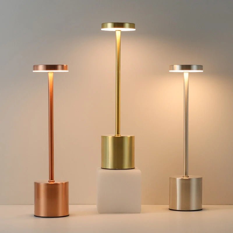 Hom & Ember – Classic Metal Touch Lamp - Hom & Ember