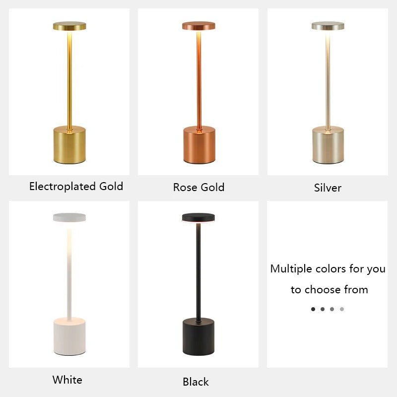 Hom & Ember – Classic Metal Touch Lamp - Hom & Ember