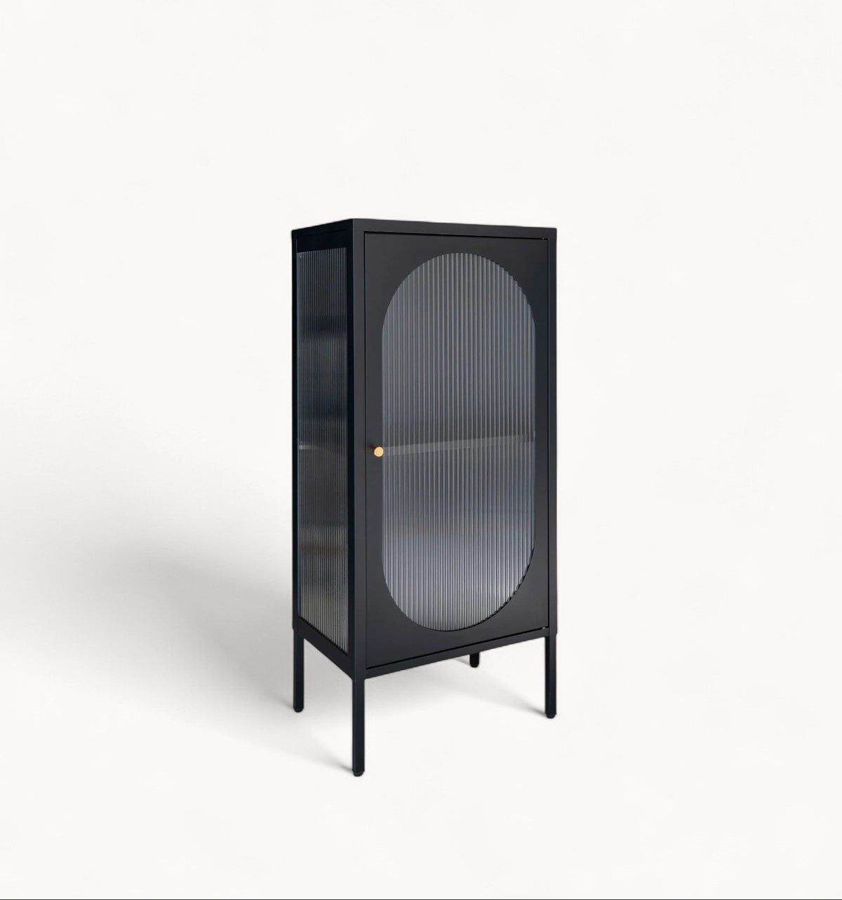 Hom & Ember - Display Cabinet Black Steel Glass - Hom & Ember