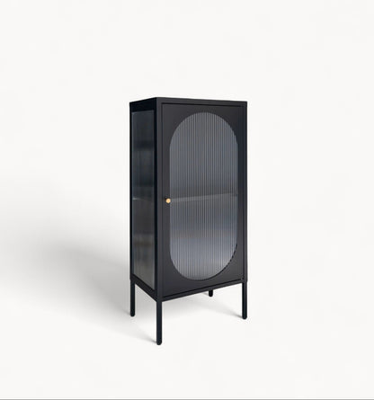 Hom & Ember - Display Cabinet Black Steel Glass - Hom & Ember