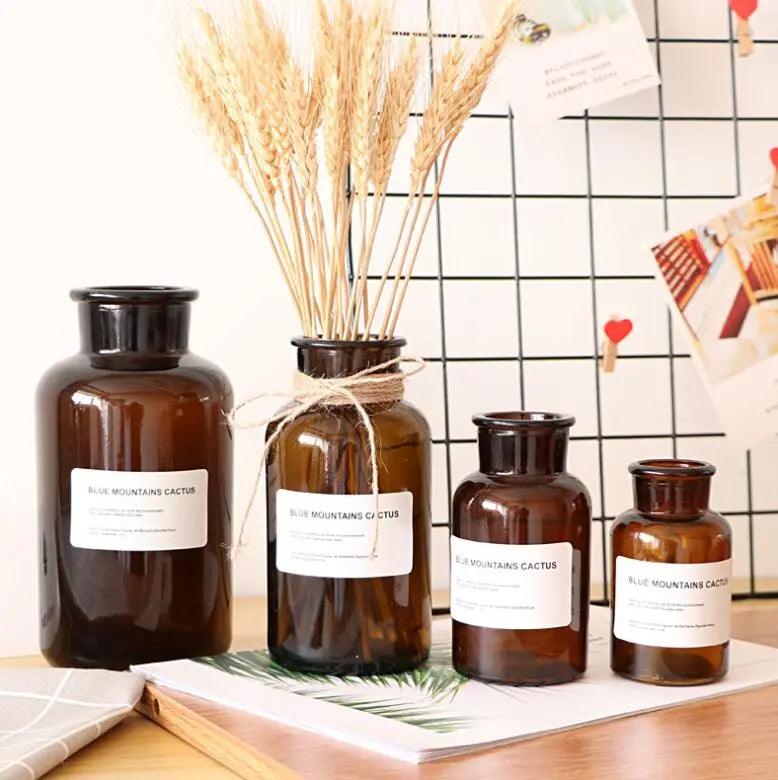 Hom & Ember – Glass Bottle Vase - Hom & Ember