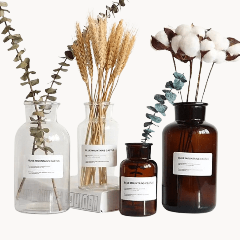 Hom & Ember – Glass Bottle Vase - Hom & Ember