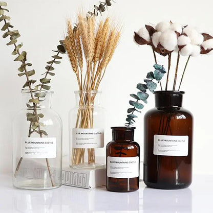 Hom & Ember – Glass Bottle Vase - Hom & Ember