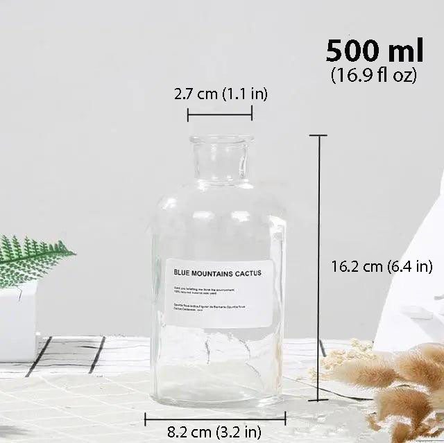 Hom & Ember – Glass Bottle Vase - Hom & Ember