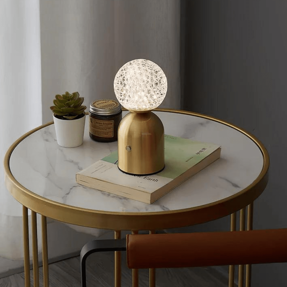 Hom & Ember – Golden Veil Wireless Lamp - Hom & Ember
