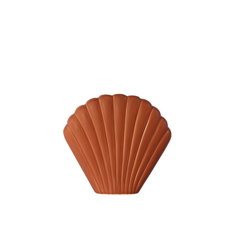 Hom & Ember – Morandi Shell Ceramic Vase - Hom & Ember