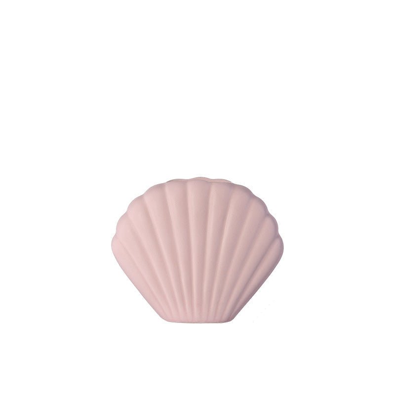 Hom & Ember – Morandi Shell Ceramic Vase - Hom & Ember