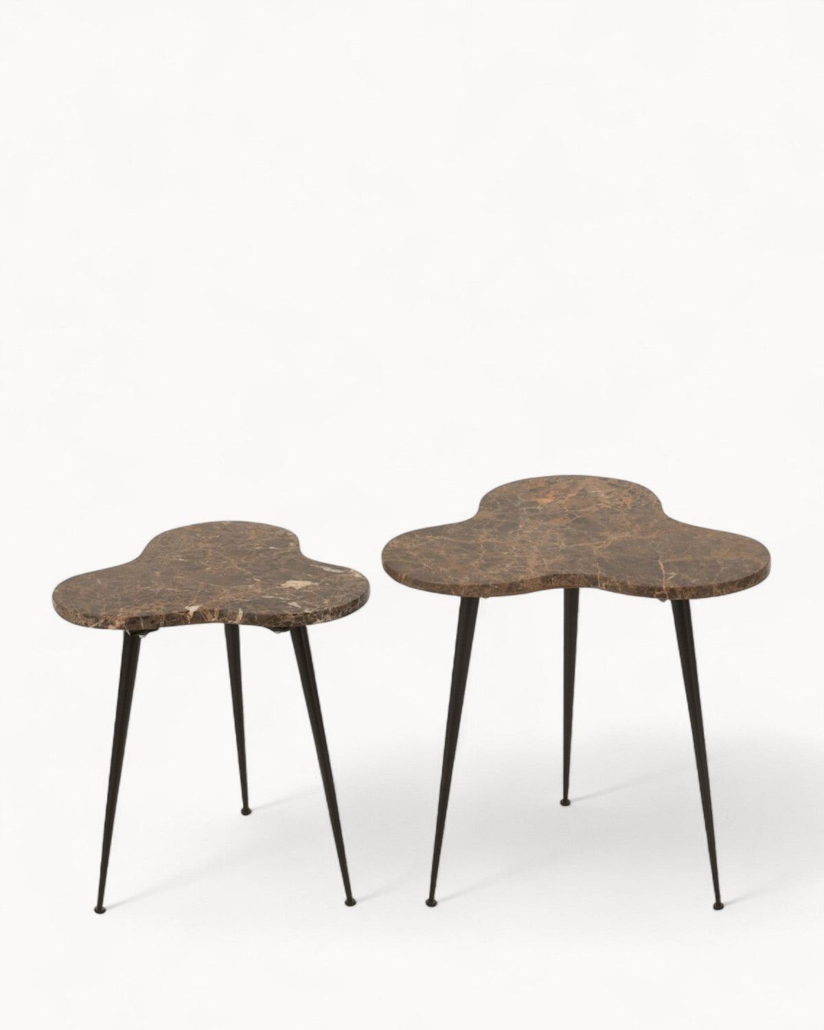 Hom & Ember - Nesting Tables Set of 3 Marble Look - Hom & Ember