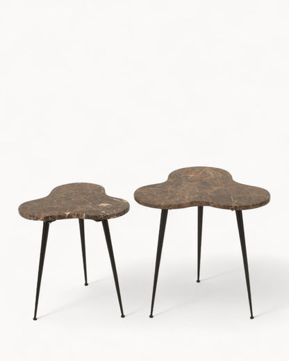 Hom & Ember - Nesting Tables Set of 3 Marble Look - Hom & Ember