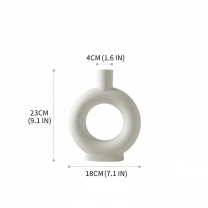 Hom & Ember – Nordic Ceramic Vase - Hom & Ember