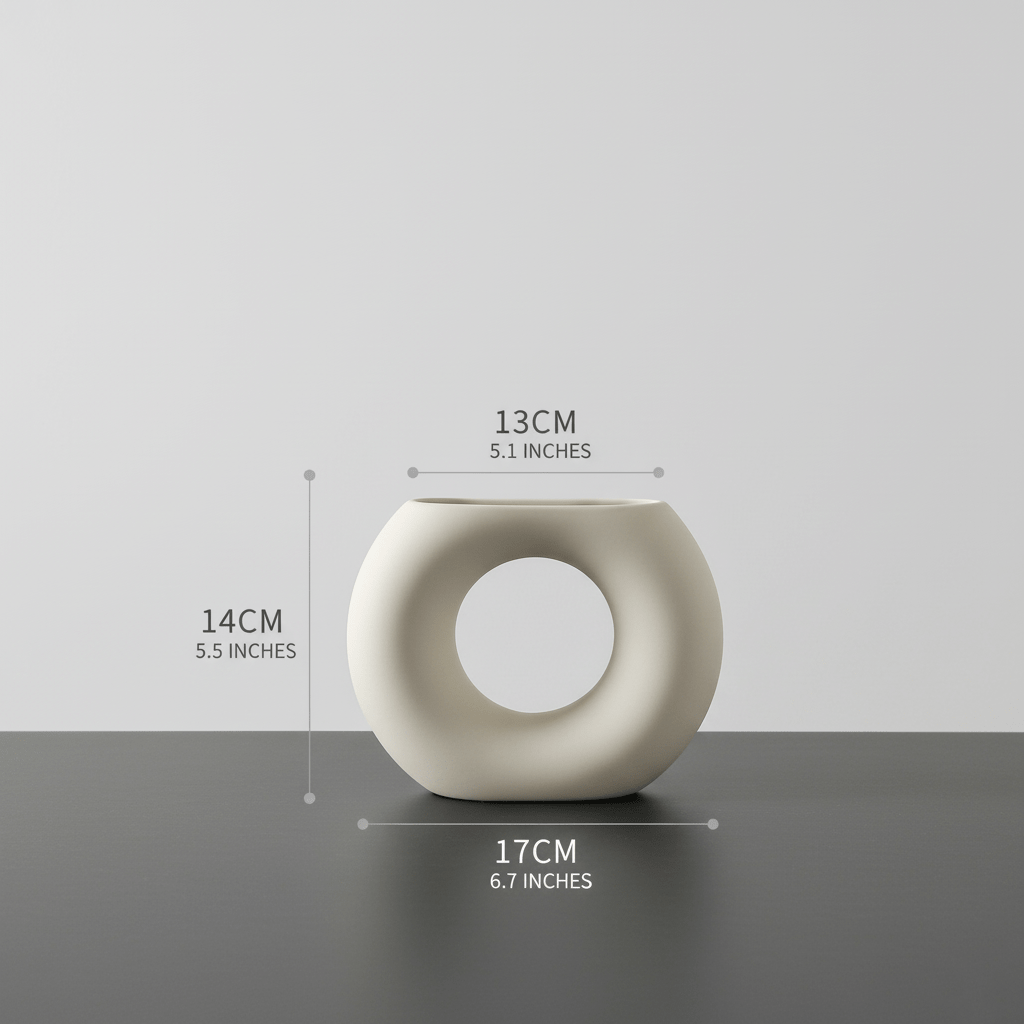 Hom & Ember – Nordic Ceramic Vase - Hom & Ember