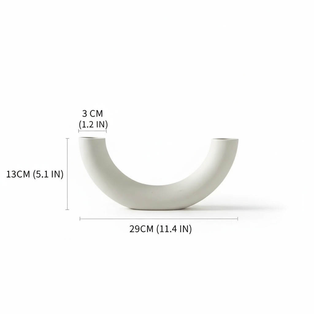 Hom & Ember – Nordic Ceramic Vase - Hom & Ember