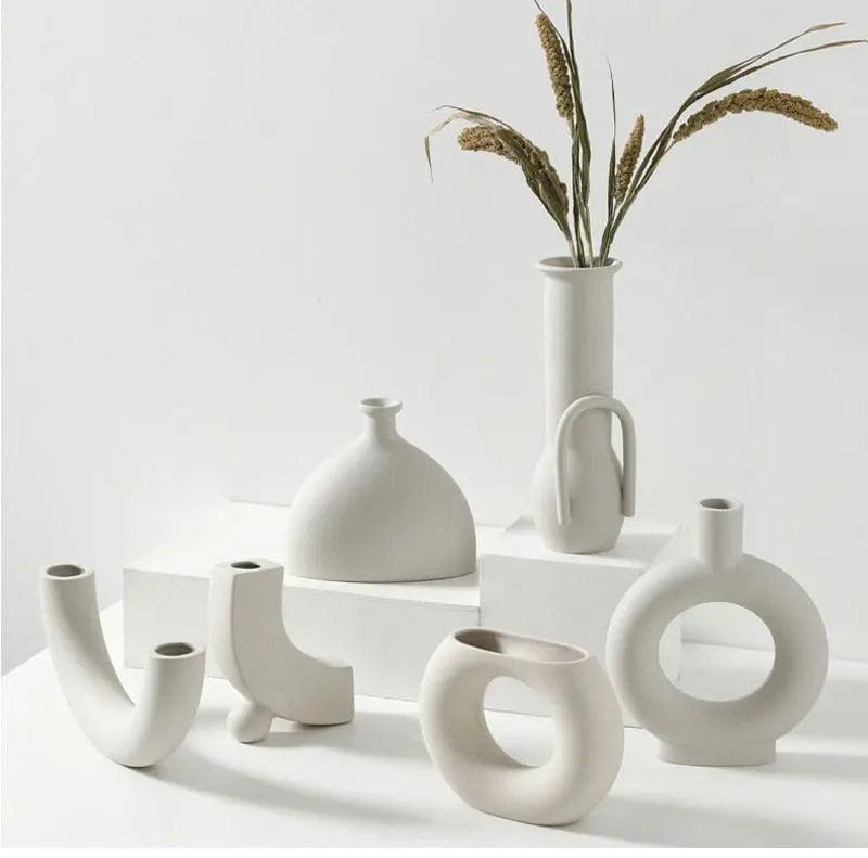 Hom & Ember – Nordic Ceramic Vase - Hom & Ember