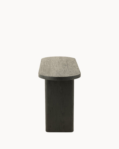 Hom & Ember - Wooden Table Teak Look Black - Hom & Ember